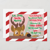 トナカイLove Cookie 招待状 (正面/裏面)