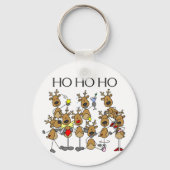 トナカイTシャツとギフトのチーム キーホルダー (正面)