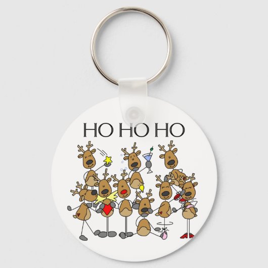トナカイTシャツとギフトのチーム キーホルダー (正面)
