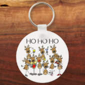 トナカイTシャツとギフトのチーム キーホルダー (正面)