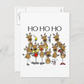 トナカイTシャツとギフトのチーム シーズンポストカード (正面/裏面)