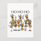 トナカイTシャツとギフトのチーム シーズンポストカード (正面)