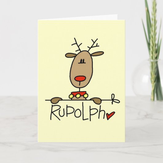 トナカイTシャツとギフト シーズンカード (正面)