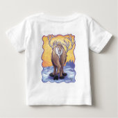 トナカイTシャツ ベビーTシャツ (裏面)