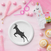 トナカランニングイシルエット ペーパープレート (パーティー)