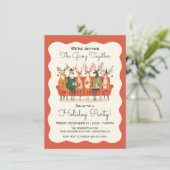 トナディアおもしろいーオフィスホリデイパーティフレンドズマス 招待状 (スタンド正面)