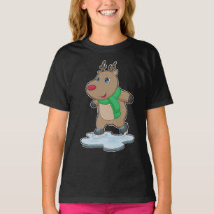 トナディアイススケートで滑るアイススケート Tシャツ