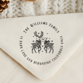 トナディアカップルのスカーフ&スノーネーム差出人住所 ラバースタンプ