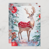 トナディアクリスマスホリデーパーティー招待状 招待状 (正面/裏面)