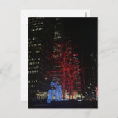 トナディアクリスマスライトニューヨークシティマンハッタン シーズンポストカード (正面/裏面)