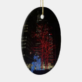 トナディアクリスマスライトニューヨークシティマンハッタン セラミックオーナメント (右)