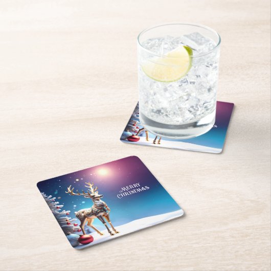 トナディアジュエルズクリスマスホリデー紙コースター スクエアペーパーコースター (インサイチュ)