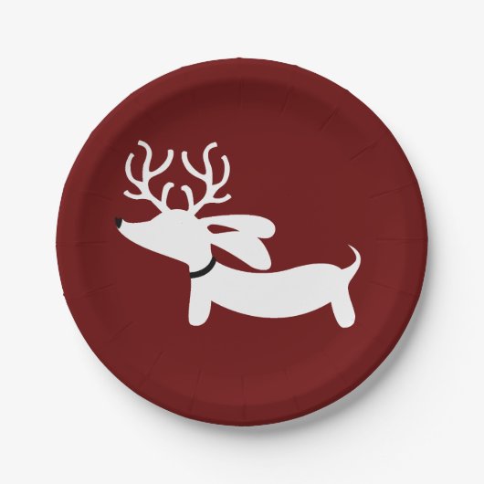 トナディアダシュンドクリスマスドキシー紙プレート ペーパープレート (正面)