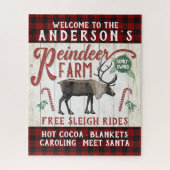 トナディアファーム素朴ヴィンテージファームハウス名前をカスタムする ジグソーパズル (縦)