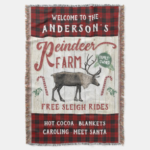 トナディアファーム素朴ヴィンテージファームハウス名前をカスタムする スローブランケット