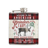 トナディアファーム素朴ヴィンテージファームハウス名前をカスタムする フラスク (正面)