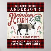 トナディアファーム素朴ヴィンテージファームハウス名前をカスタムする ポスター (正面)