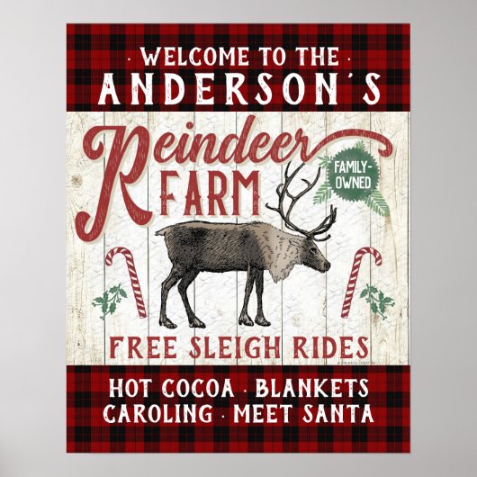 トナディアファーム素朴ヴィンテージファームハウス名前をカスタムする ポスター (正面)