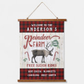 トナディアファーム素朴ヴィンテージファームハウス名前をカスタムする 吊り下げ型タペストリー (正面)