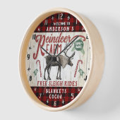 トナディアファーム素朴ヴィンテージファームハウス名前をカスタムする 壁時計 (傾斜)