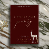 トナディアフォイルクリスマスパーティの招待状 箔シーズンカード