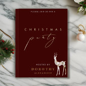 トナディアフォイルクリスマスパーティの招待状 箔シーズンカード