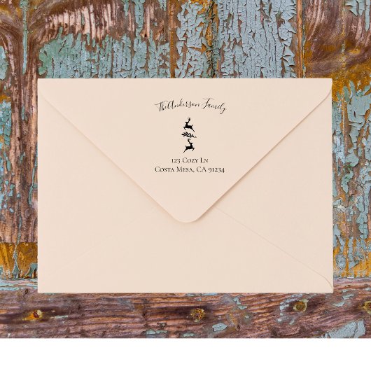 トナディアブランチデュオファミリー名&差出人住所 ラバースタンプ