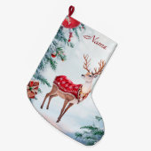 トナディアホリデイストッキング ラージクリスマスストッキング (正面 (吊り時))