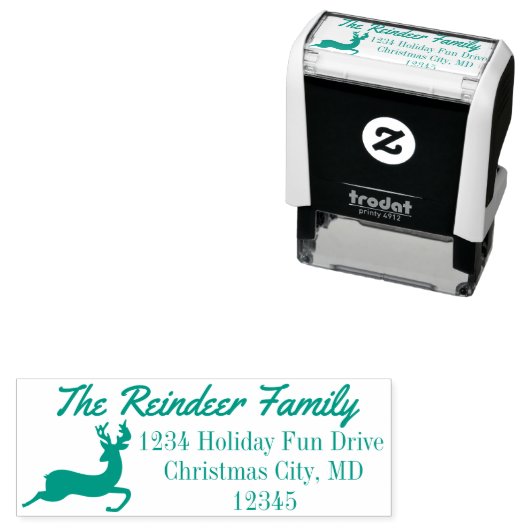 トナディアホリデークリスマス差出人住所スタンプ セルフインキングスタンプ (インサイチュ)
