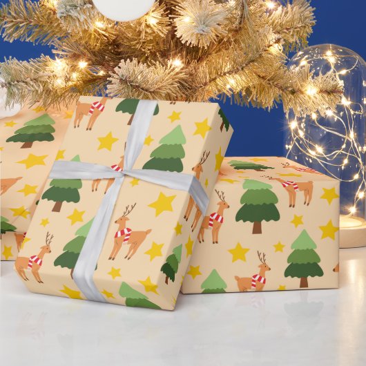 トナディアホリデー魔法クリスマスツリーシームレス ラッピングペーパー (クリスマス)