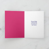 トナディアムーンレトロ抽象芸術クリスマスカード シーズンカード (内部)