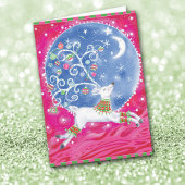 トナディアムーンレトロ抽象芸術クリスマスカード シーズンカード