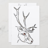 トナディアラインスケッチクリスマス 招待状 (正面/裏面)