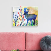 トナディアラブハート魔法ウォーター色プリント キャンバスプリント (インサイチュ (リビング))