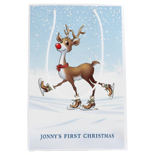 トナディアルドルフベビー初めてのクリスマス抱き枕 ミディアムペーパーバッグ (正面)