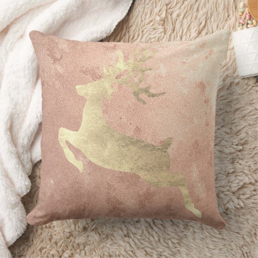 トナディシャンペーンピンクローズ金ゴールド赤面コテージ クッション (ブランケット)