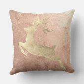 トナディシャンペーンピンクローズ金ゴールド赤面コテージ クッション (裏面)