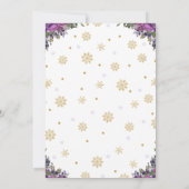 トナディパープルフローラ雪片バースデーパーティー 招待状 (裏面)