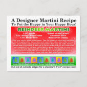 トナディースクリスマスマルティーニレシピはがき ポストカード (正面)