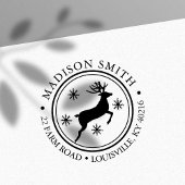 トナディースノーフレーククリスマスサークル差出人住所 セルフインキングスタンプ