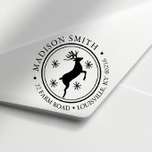 トナディースノーフレーククリスマスサークル差出人住所 セルフインキングスタンプ
