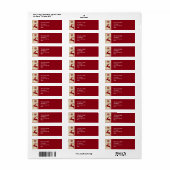 トナディースノーフレーク差出人住所ラベル ラベル (フルシート)