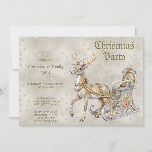 トナディースライクリスマスパーティの招待状 招待状 (正面)