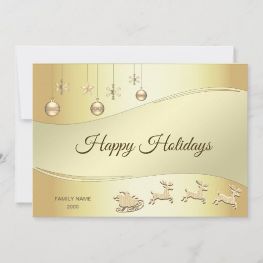 トナディースリークリスマスボールホリデーカード シーズンカード (正面)