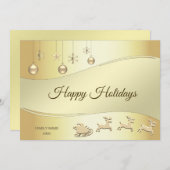 トナディースリークリスマスボールホリデーカード シーズンカード (正面/裏面)