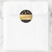 トナディースリークリスマスボールホリデーステッカー ラウンドシール (バッグ)