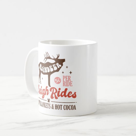 トナディースリーライドヴィンテージクリスマス コーヒーマグカップ (正面左)
