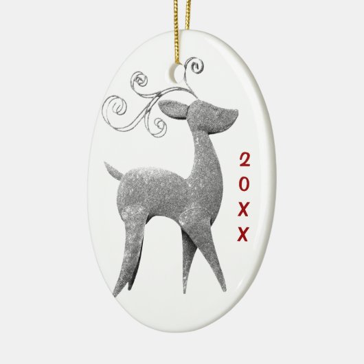 トナパーソナライズされたークリスマスフォトオーナメント セラミックオーナメント (左)