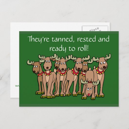 トナユーモアのあるーカードまたはシール シーズンポストカード (正面/裏面)