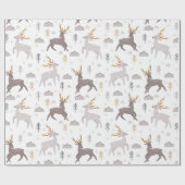 トナリークリスマスウィンターホリデーパターン ラッピングペーパー (フラット)